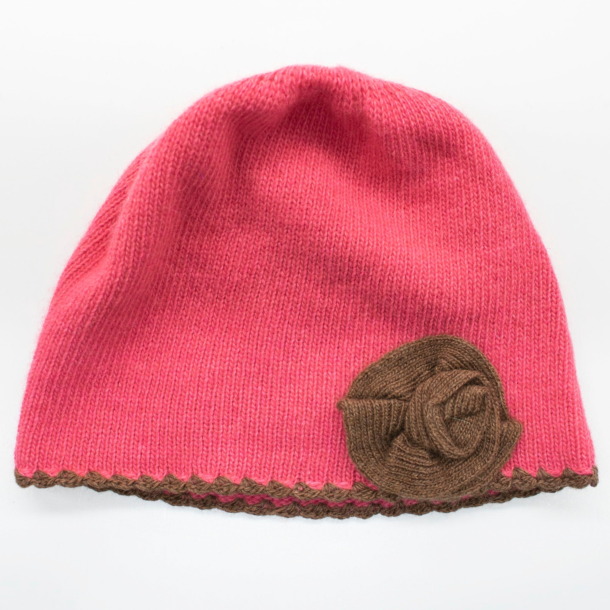 KIDS HAT WITH CONTRAST FLOWER