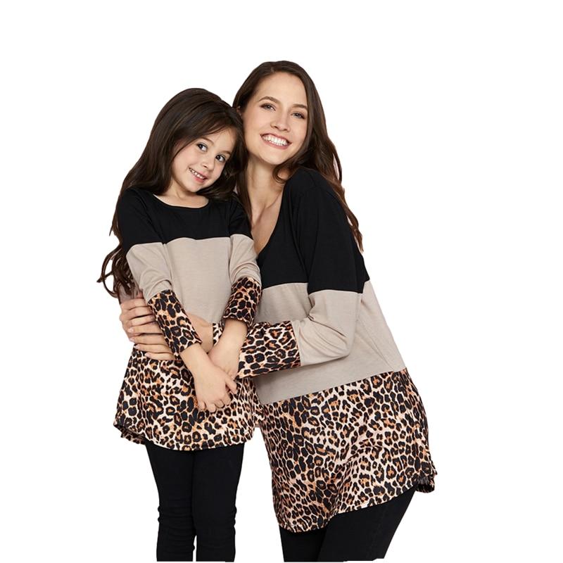 Matching Leopard Print Mommy and Daughter Set